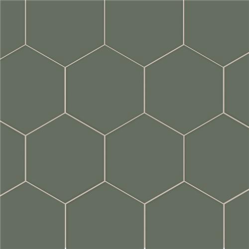 Picture of Textile Basic Hex Moss 8-5/8"x9-7/8" Porcelain F/W Tile