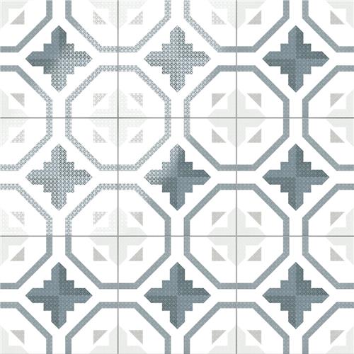 Picture of Prisma Anthracite 9-3/4"x9-3/4" Porcelain F/W Tile