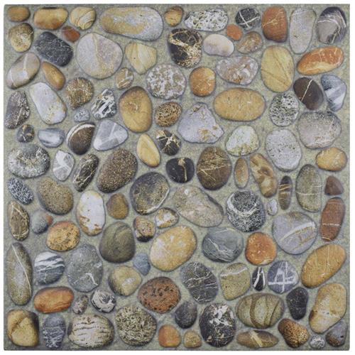 Somertile Porcelain Tile Porcelani Nilo Pebblestone 12 1 8 X12 Porc F W Tile