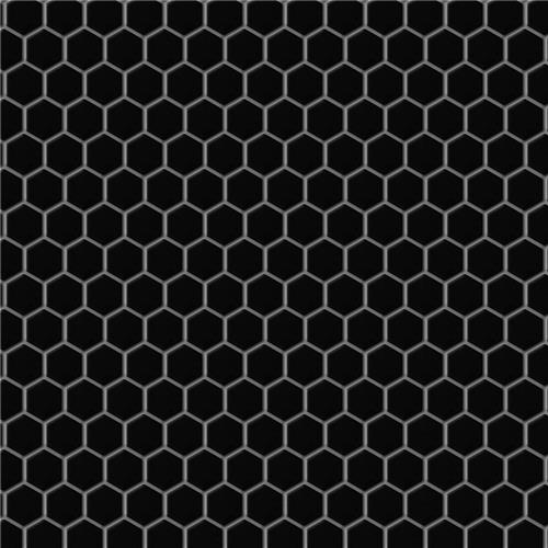 Metro Hex Matte Black 10 1 4 X11 7 8, Black Matt Hexagon Floor Tiles