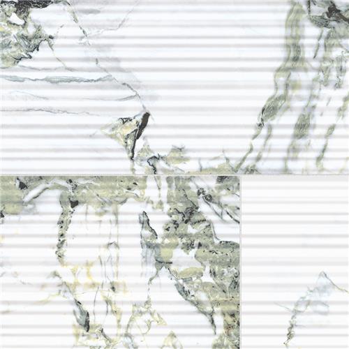 Picture of Touche Pleated Deco Jade 11-3/4"x23-1/2" Porcelain F/W Tile