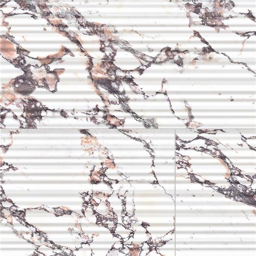 Picture of Touche Pleated Deco Rubis 11-3/4"x23-1/2" Porcelain F/W Tile
