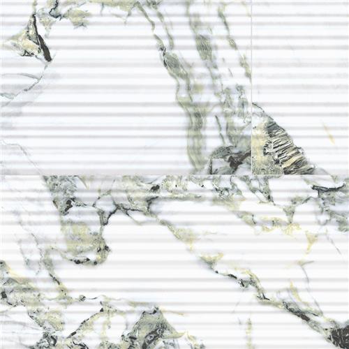 Picture of Touche Pleated Deco Jade 23-1/2"x47-1/8" Porcelain F/W Tile