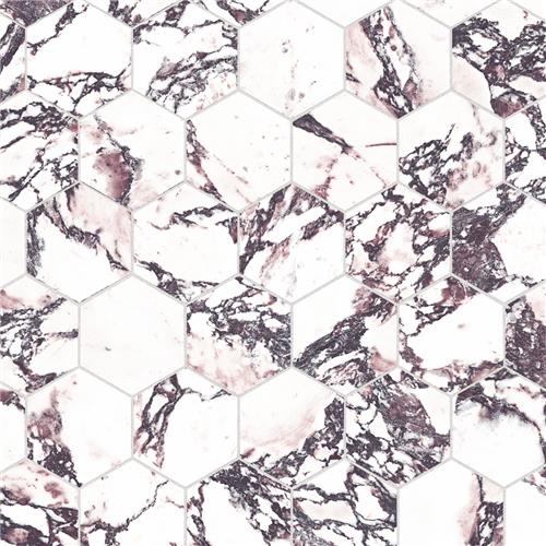 Picture of Touche 4" Hex Rubis 11-3/4"x13-5/8" Porcelain F/W Mosaic