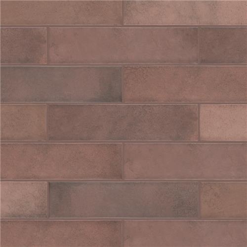 Picture of Heritage Wine 2-3/8"x 9-5/8" Porcelain Floor/Wall Tile