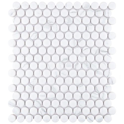 Picture of Carrione Penny Matte Carrara 9-3/4"x11-1/2" Porcelain Mosaic