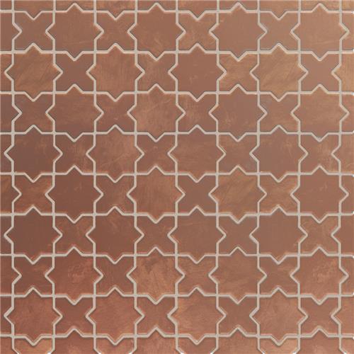 Picture of Sentier des Cotto 2" Star Cross Porcelain Mosaic