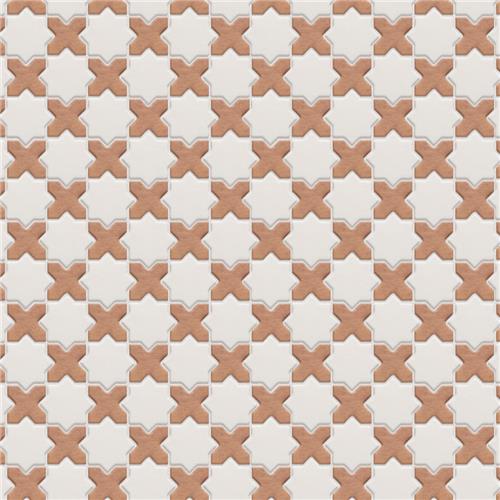Picture of Sentier des Cotto 2" Cross w/ White Star Porcelain Mosaic