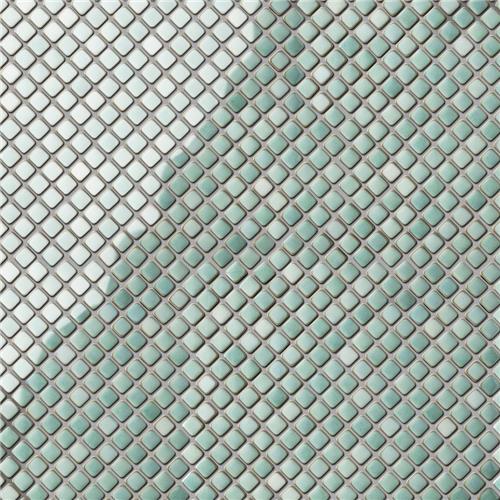 Picture of Hudson Diamond Mint Green 12-1/4"x12-3/8" Porcelain Mosaic