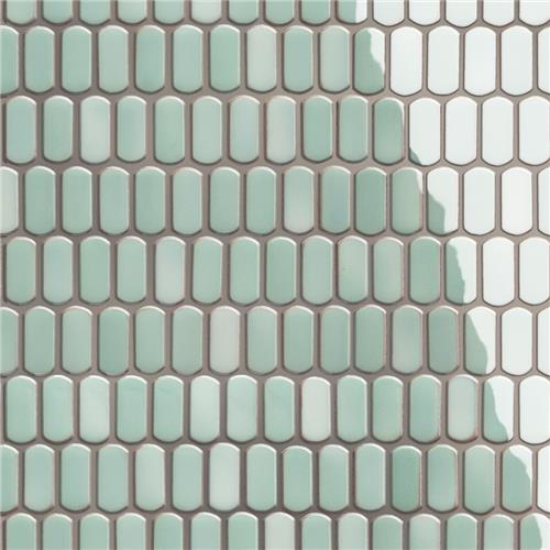 Picture of Hudson Capsule Mint Green 12-1/4"x13-1/8" Porcelain Mos Tile