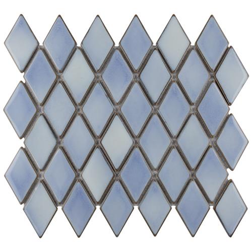 Picture of Hudson Kite Frost Blue 10-1/8"x11-3/4" Porcelain Mosaic