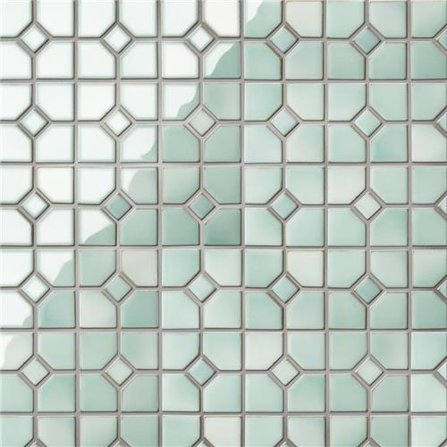 Picture of Hudson Oxford Mint Green 11-3/8"x11-3/8" Porcelain Mosaic