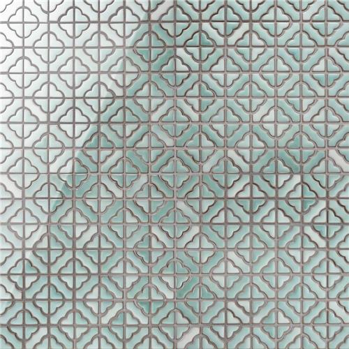 Picture of Hudson Tower Mint Green 12"x12" Porcelain Mosaic