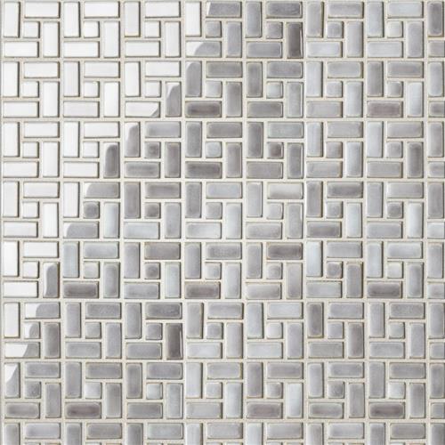 Picture of Hudson Spiral Grey Eye 12-5/8"x12-5/8" Porcelain Mosaic