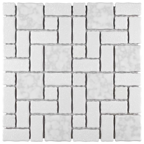 Picture of Academy White 11-7/8"x11-7/8" Porcelain Mosaic