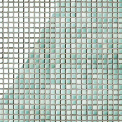 Picture of Hudson Edge Mint Green 12-1/4"x12-1/4" Porcelain Mosaic