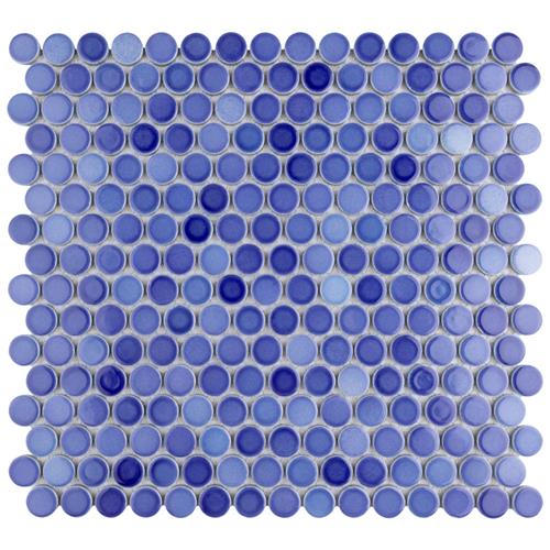 Picture of Hudson Penny Round Niagara 12"x12-5/8" Porcelain Mosaic