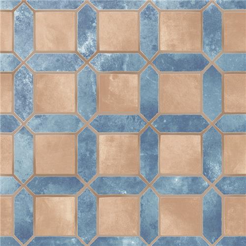 Picture of Picket Arendel Blue w/ Terra Square 14-5/8"x22-1/2" F/W Tile