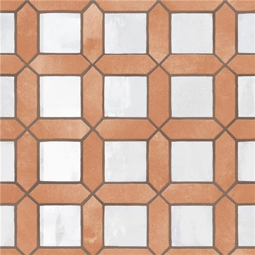 Picture of Picket Arendel Terra w/ White Square 14-5/8"x22-1/2" F/W Til