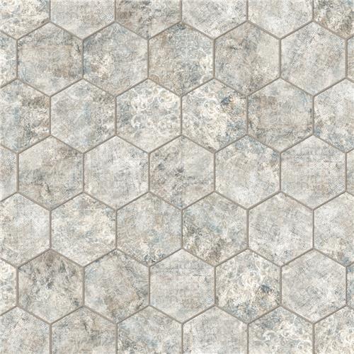 Picture of Tivoli Hex Tapestry 5-1/2”x6-1/4” Porcelain F/W Tile