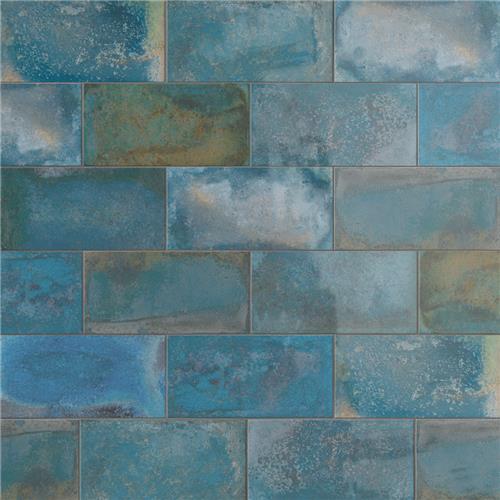Picture of Atelier Oxid Blue 4-1/2"x9-1/8" Porcelain F/W Tile