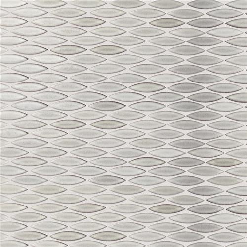 Picture of Pescado Satin Stone Grey 12"x12-1/2" Porcelain Mosaic
