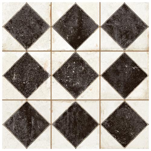 Picture of Kings Arles Black 13"x13" Ceramic F/W Tile