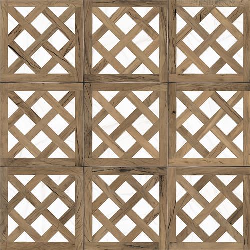 Picture of Kings Forest Lattice Calacatta Mix 17-5/8"x17-5/8" C F/W T