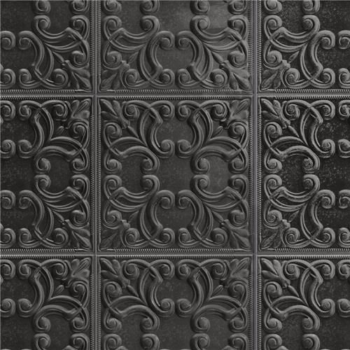 Picture of Victorian Tin Black 17-3/8"x17-3/8" Porcelain Wall Tile