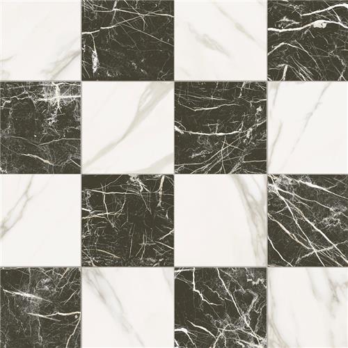 Picture of Marbilia Chess Marquina Gold 17-3/8"x17-3/8" Porc F/W Tile