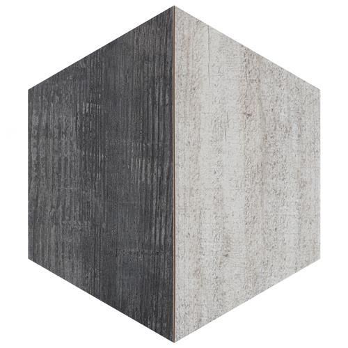 Picture of Trapez Hex Wood Ash 11"x13" Porcelain F/W Tile