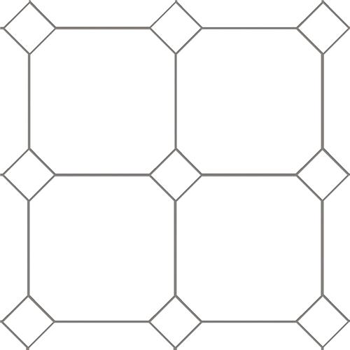 Picture of Monocolor Octagon Alaska 12-1/4"x12-1/4 Ceramic F/W Tile