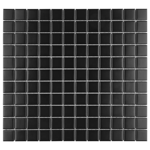Picture of Metro Square Matte Black 10-3/4 x11-3/4 Porcelain Mos