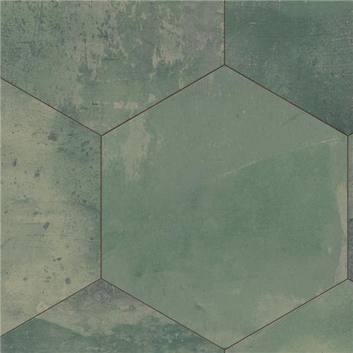 Picture of Argillos Hex Aquamarine 20-1/2"x23-5/8" Porcelain F/W Tile