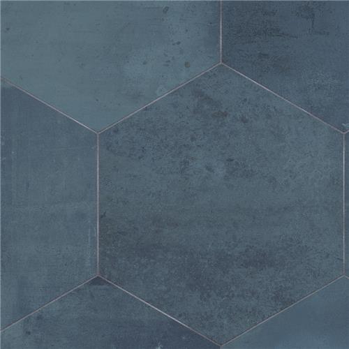 Picture of Argillos Hex Deep Blue 20-1/2"x23-5/8" Porcelain F/W Tile