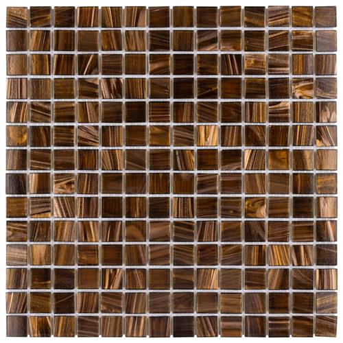 Picture of Coppa Brown Gold 12"x12" Glass Mos