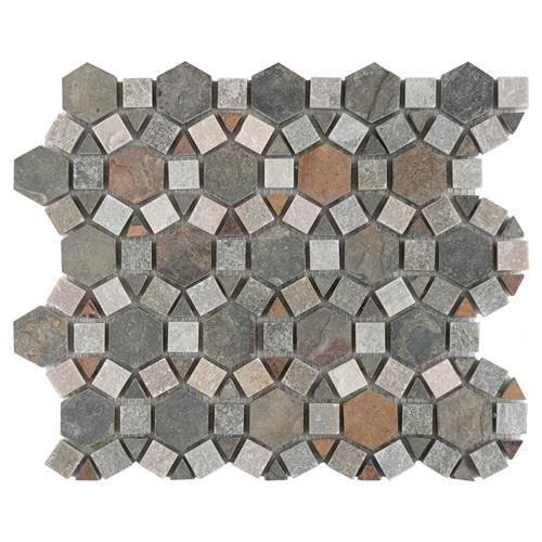 Picture of Crag Aztec Multi Sunset 10-1/4"x11-1/4" Slate Mos