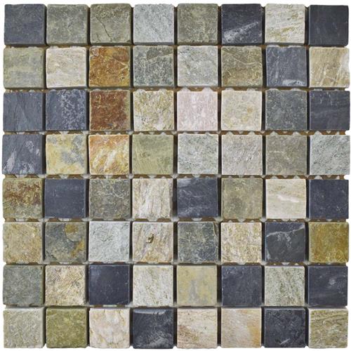 Picture of Crag Square Multi Grey 11-3/4"x11-3/4" Slate Mos