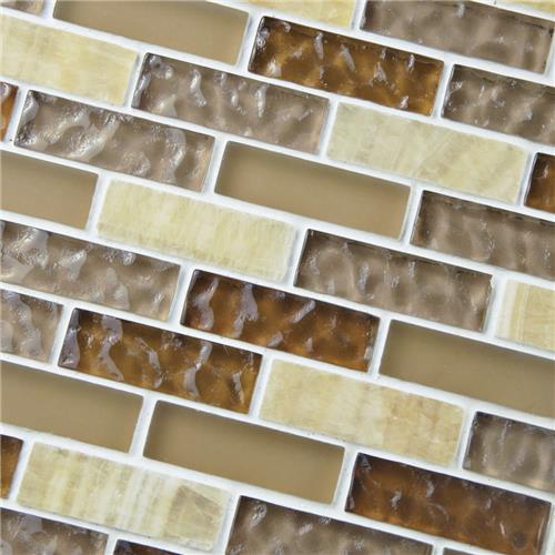 Tessera Subway Amber 10 3 4 X11 Gl Stone Mos