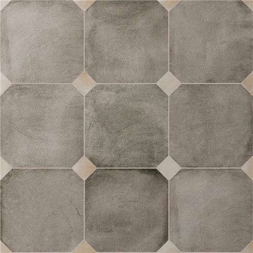 Picture of Laverton Octagon Grafito w/ Taco Arena 7-7/8"x7-7/8"