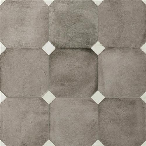 Picture of Laverton Octagon Grafito w/ Taco Nieve 7-7/8"x7-7/8"