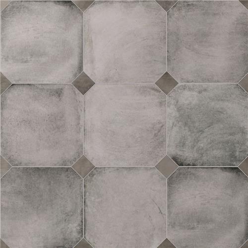 Picture of Laverton Octagon Gris w/ Taco Grafito 7-7/8"x7-7/8"