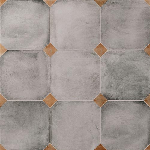 Picture of Laverton Octagon Gris w/ Taco Natural 7-7/8"x7-7/8"