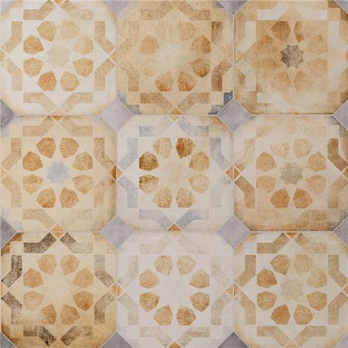 Picture of Laverton Octagon Deco Multicolor w/ Taco Gris 7-7/8"x7-7/8"