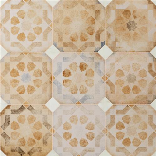 Picture of Laverton Octagon Deco Multicolor w/ Taco Nieve 7-7/8"x7-7/8"