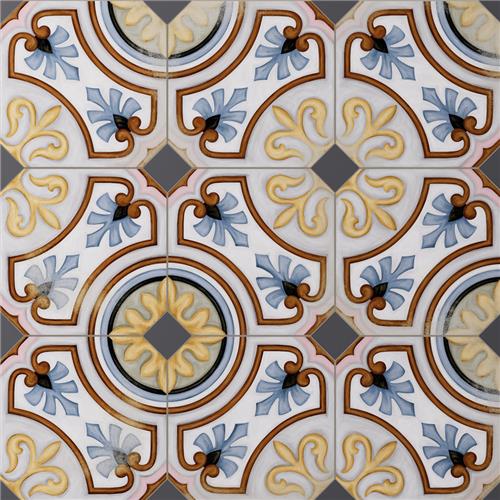 Picture of Vaudeville Octagon Deco Diglas w/ Taco Antracita 7-7/8x7-7/8