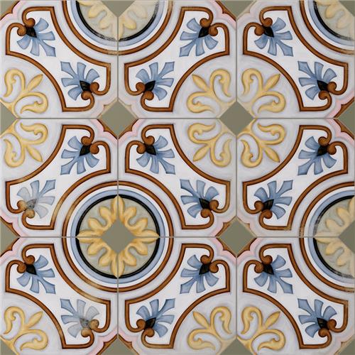 Picture of Vaudeville Octagon Deco Diglas w/ Taco Oliva 7-7/8"x7-7/8"