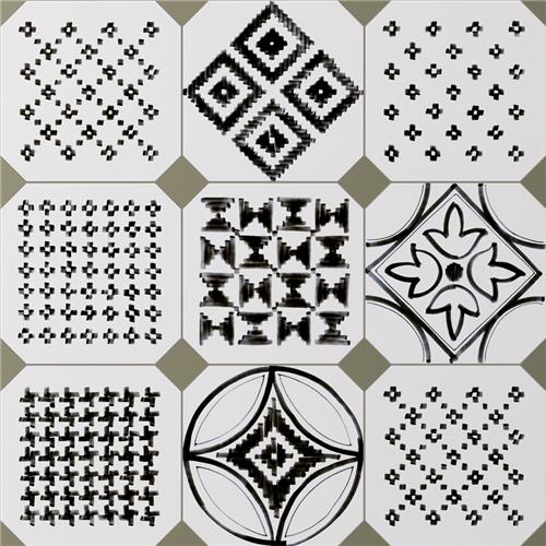 Picture of Vaudeville Octagon Deco Sombra w/ Taco Oliva 7-7/8"x7-7/8"
