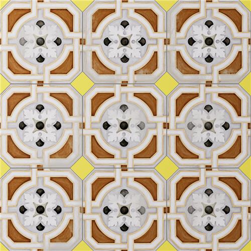 Picture of Vaudeville Octagon Deco Zimer w/ Taco Lima 7-7/8"x7-7/8"