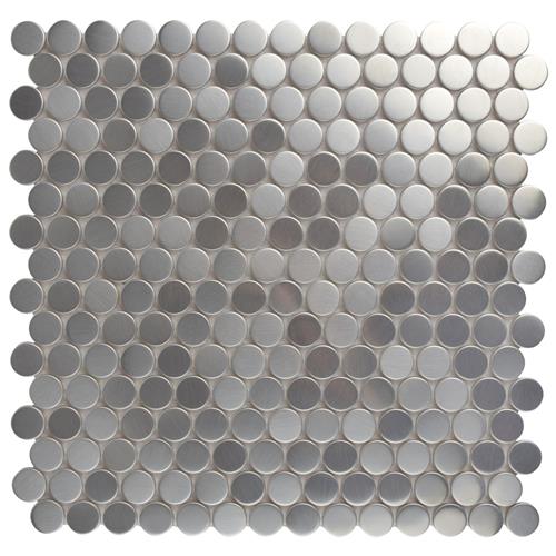 Picture of Meta Penny Rd 11-3/4"x11-3/4" Stainless Steel/Ceramic Mos